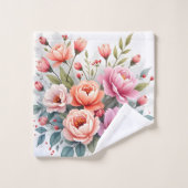 Modern Wildflowers Beautiful Luxury Collection バスタオルセット (ウォッシュタオル)