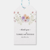Modern wildflowers spring wedding ギフトタグ (正面)