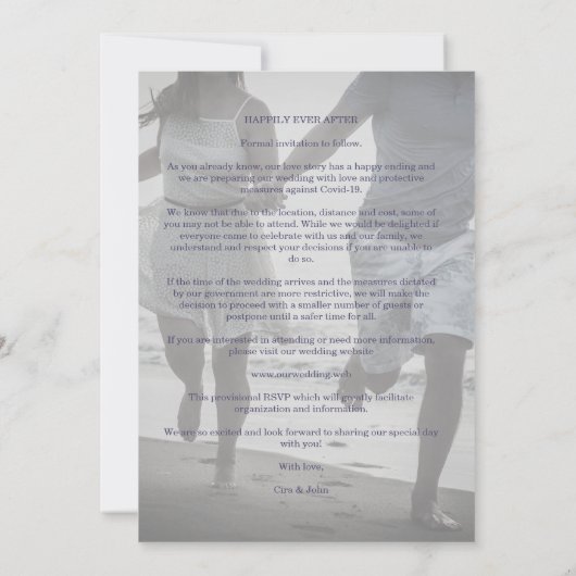 Modern Wildflowers Whimsical Script Custom Photo (裏面)