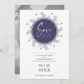 Modern Wildflowers Whimsical Script Custom Photo (正面/裏面)