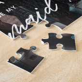 Modern Will you be my bridesmaid photo ジグソーパズル (側面)