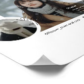 Modern Winter Aesthetic Minimalist Photo Collage ポスター (角)