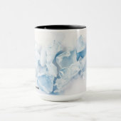 Modern Winter Thaw Abstract Ice マグカップ (中央)