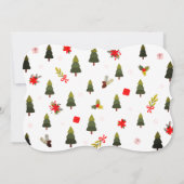 Modern Winter Theme Custom Photo Birthday Card (裏面)