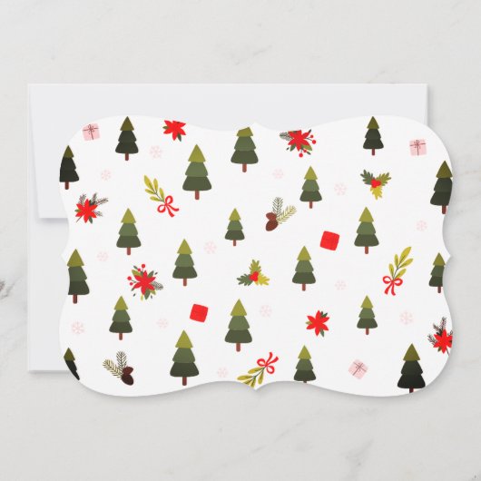 Modern Winter Theme Custom Photo Birthday Card (裏面)