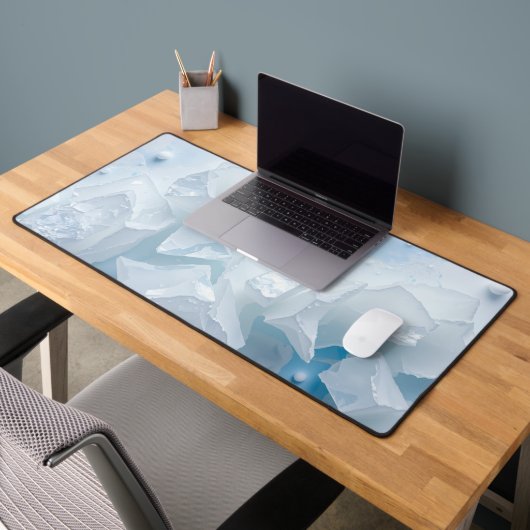 Modern Winter Throw Minimalist Cozy デスクマット (オフィス2)