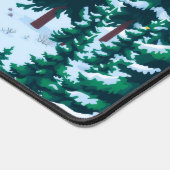 Modern Winter Yellowstone Scenic デスクマット (コーナー)