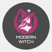 Modern Witch Pagan Magic ラウンドシール (正面)