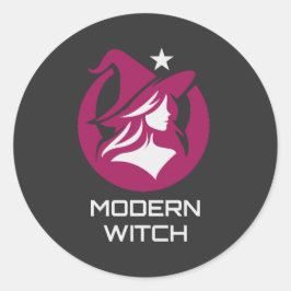 Modern Witch Pagan Magic ラウンドシール