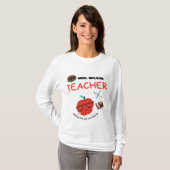 Modern With personalized name for teacher Tシャツ (正面フル)