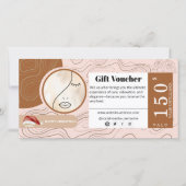 Modern Woman Beauty Face Logo Gift Voucher (正面)