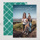 Modern Wonders of His Love Religious Christmas シーズンカード (正面/裏面)