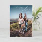 Modern Wonders of His Love Religious Christmas シーズンカード (スタンド正面)