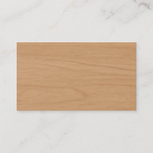 Modern Wood Financial Advisor Luxury Monogram 名刺 (裏面)