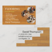 Modern Wood Flooring Tile Service 名刺 (正面/裏面)