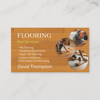 Modern Wood Flooring Tile Service 名刺