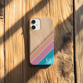 Modern Wood Personalized Initial iPhone  Case-Mate iPhoneケース