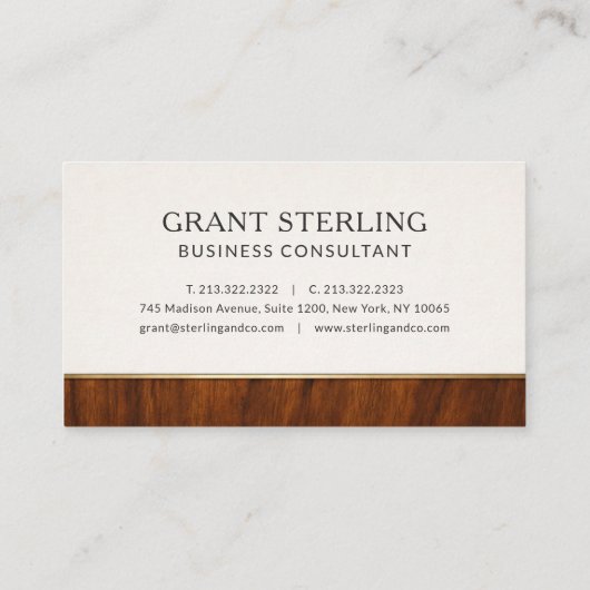 Modern Wood Professional 名刺 (裏面)