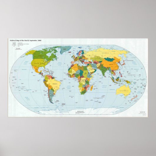 Modern World Map Poster 2006 ポスター (正面)