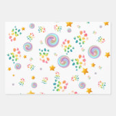 Modern Wrapping Paper Flat Sheet Set of 3 ラッピングペーパーシート (正面2)