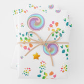 Modern Wrapping Paper Flat Sheet Set of 3 ラッピングペーパーシート (インサイチュ)