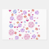 Modern Wrapping Paper Flat Sheet Set of 3 ラッピングペーパーシート (正面3)