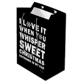 Modern Xmas Black & White Gift Bag | Sweet Xmas ミディアムペーパーバッグ (裏面アングル)