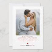 Modern XOXO Couples Photo Happy Valentines Day シーズンカード (裏面)