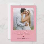 Modern XOXO Couples Photo Happy Valentines Day シーズンカード (裏面)