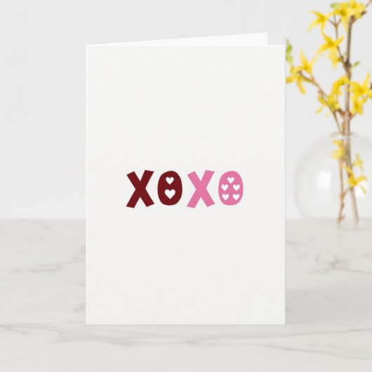 Modern Xoxo Expression Card カード (黄色い花)