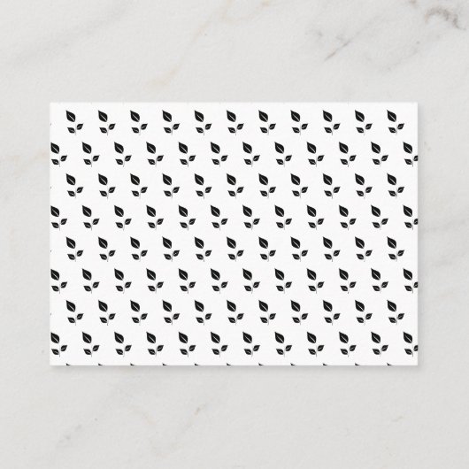 Modern Year 2026 Photo Calendar with Foliage  名刺 (裏面)