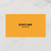 Modern Yellow & Black Building Site Construction 名刺 (裏面)