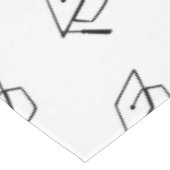 Modern Yellow Black White Graduation Photo Party テーブルクロス (アングル)