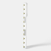 Modern Yellow Circle Dot Black Outline Pattern Case-Mate iPhoneケース (裏面 / 右)