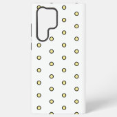 Modern Yellow Circle Dot Pattern Repeat Samsung Galaxyケース (裏面)