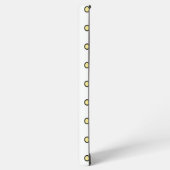 Modern Yellow Circle Dot Pattern Repeat Samsung Galaxyケース (左側面)