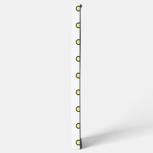 Modern Yellow Circle Dot Pattern Repeat Samsung Galaxyケース (左側面)