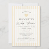 Modern Yellow Country Club Baby Shower 招待状 (正面)