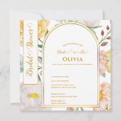 Modern Yellow Floral Arch Bride-to-Be Shower (正面)