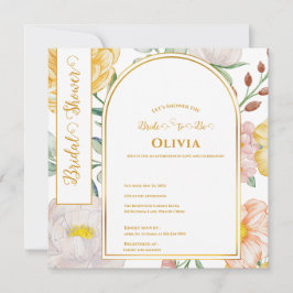 Modern Yellow Floral Arch Bride-to-Be Shower