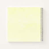 Modern Yellow Floral Baby Shower Guestbook ノートブック (裏面)