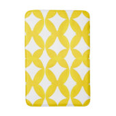 Modern Yellow Geometric Shippo Seven Treasures バスマット (正面縦)
