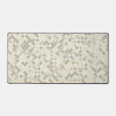 Modern Yellow & Gray Geometric Business デスクマット (正面)