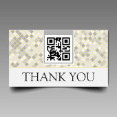 Modern Yellow & Gray Geometric Business Thank You  エンクロージャーカード