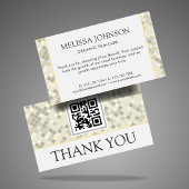 Modern Yellow & Gray Geometric Business Thank You  エンクロージャーカード