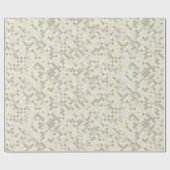 Modern Yellow & Gray Geometric Diamond ラッピングペーパー (フラット)