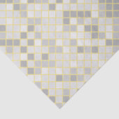 Modern Yellow & Gray Geometric Pattern Tissue  薄葉紙 (詳細)