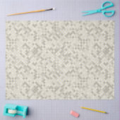 Modern Yellow & Gray Geometric Pattern Tissue  薄葉紙 (クラフト)