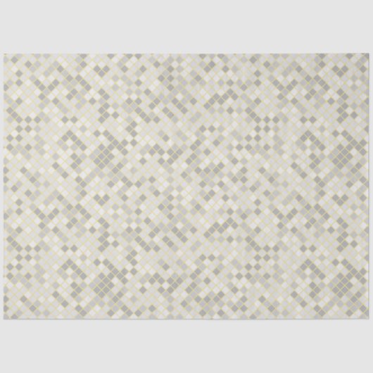 Modern Yellow & Gray Geometric Pattern Tissue  薄葉紙 (正面)