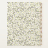 Modern Yellow & Gray Geometric Professional プランナー手帳 (裏面)